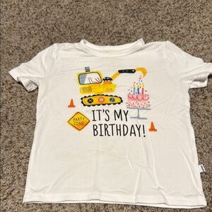 Kids White Birthday T-Shirt Little Sleepies